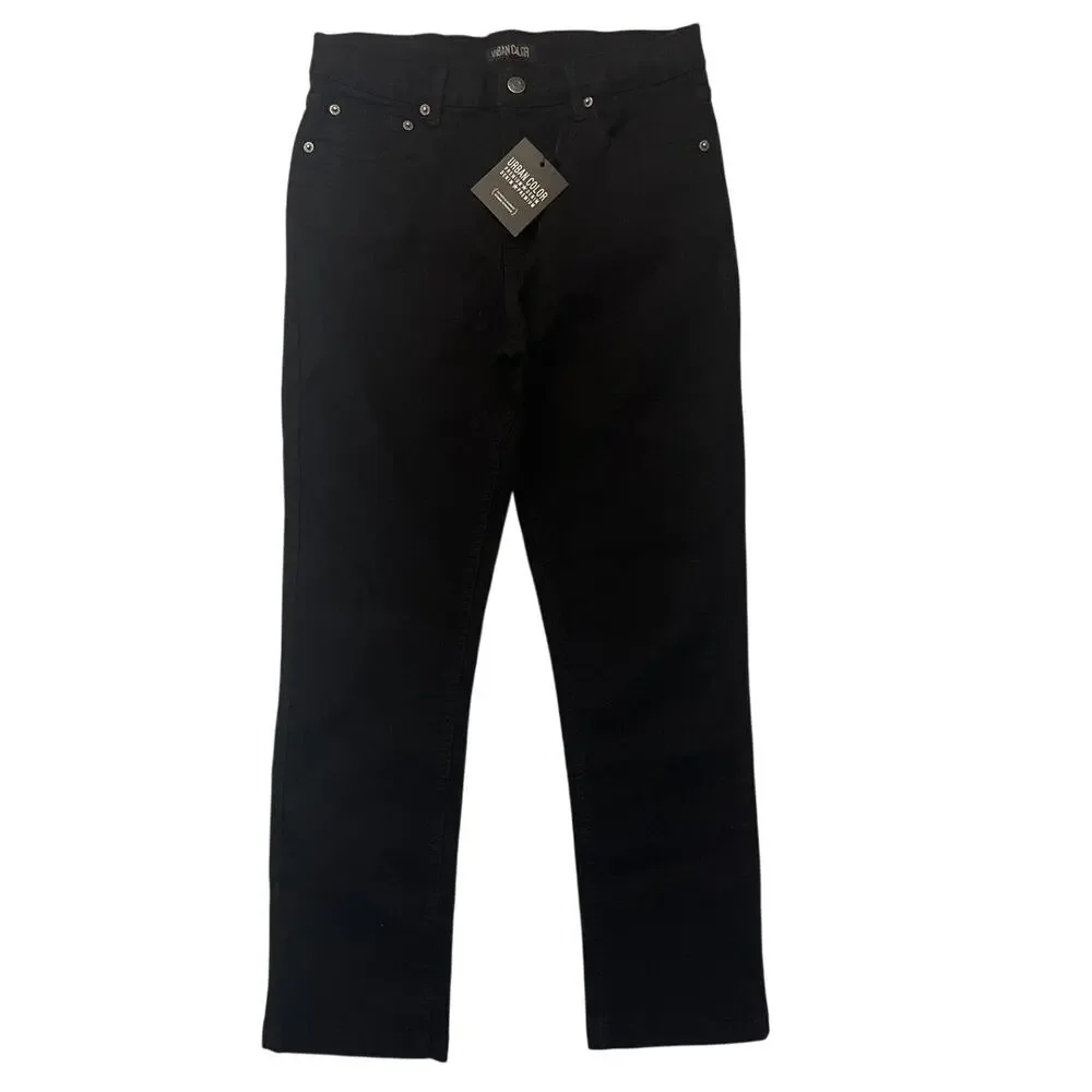 Urban Color Straight Fit Black Jeans - Size 30 x 30 - NEW